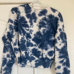 Old Navy Blue & White Tie Dye Sweatshirt